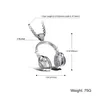 Тяжелый металл Беспроводные музыкальные наушники Дизайн из нержавеющей стали Модное ожерелье с подвеской для мужчин Байкерские украшения SilverGoldBlack KKA15897970