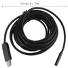 Freeshipping IP67 Waterproof 5m USB Endoscope Inspection Camera 6 White LEDs 1/9 CMOS 7mm Lens Borescope Snake Tube Camera with P2P