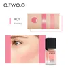 OTWOO Marke 1 Stück Make-up Flüssigrouge Sleek Blush Hält lange 4 Farben Natürliches Wangenrouge Gesichtskontur-Make-up3337675