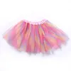 Nowa Rainbow Color Kids Tutus Spódnica Dance Dresses Soft Tutu Dress Balet Spódnica 3 Warstwy Dzieci Pettiskirt Ubrania