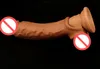 柔らかいシリコーンのコックリング厚くて長い実質皮膚陰茎カバースリーブセックスのおもちゃ男性コックリング耐久性遅延射精ディルドエクステンダー