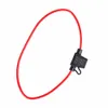 5 pièces porte-fusible de voiture 14 AWG GA. Fil de cuivre en ligne Mini lame pour porte-fusible de boucle de voiture 12V fil de calibre 14 étanche