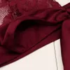 Hot Sale Women Babydoll Sexig Underkläder Lace Blommor Bandage Bow Push Up Top Bra Pants Underkläder Set Crotchless