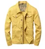 Nyaste mäns solida denimjacka L Patted Letter Pablo Design Spring Jacket Jean Coats Single-Breasted Size S-XXXL TXDD