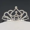 Flickor kronor med rhinestones bröllop smycken brud headpieces födelsedagsfest prestanda pagant kristall tiaras bröllop tillbehör # bw-t076