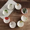 Tigela vegetal de motivos vegetais pintados tigelas em espiral textura em espiral tigelas de estilo japonês para salada de macarrão de sopa de cereal de arroz