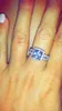 Joyería fina, anillo de Plata de Ley 925 auténtica para mujer, anillo de compromiso con corte de cojín, joyería N60237q