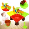 Boîte de Table ronde/carrée pour enfants, 22 pièces, jouets de plage pour activités de plein air, ensemble de quatre couleurs vives séparées, jouet amusant