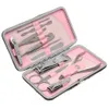 24pcs Manicure Set Pedicure Scissor Cuticle Knife Ear Pick Nail Clipper Kit Stainless Steel Nail Care Tool manicure set7637198