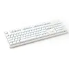 ABS Top-Drukowane Black White Double Shot 104 Shine przez Przezroczyste backlit BlueCaps Profile OEM dla MX Mechanical Keyboard