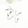 200pcs/lot Surgical Stainless steel covered Silver plated Earring Hooks Nickel Free earrings clasps for DIY Findings Wholesale