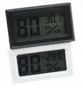 Zaktualizowany wbudowany cyfrowy termometr LCD higrometr temperatura tester wilgotności lodówka zamrażarka miernik Monitor czarny biały kolor