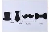 Little Man Cupcake Toppers Party Decoration Mustache Bow Tie Cake Topper Boy Birthday Baby Shower Gender Reveal Cakes parts