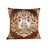 Imprimé hôtel carré bronzant noël housse de coussin or imprimé taie d'oreiller taie d'oreiller décorative canapé siège voiture taie d'oreiller doux