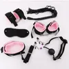 Seks handen tepel klemmen zweep gag bdsm sex kraag masker bondage set sexy lingerie handen voor erotische seksspeeltjes voor vrouwen mannen y18101501