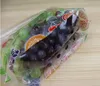 Transparent frukt Färskt Att hålla packning påsar Zipper Stand Up Bag Stora Plastpås Paket Partihandel QW8788