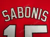 Arvydas Sabonis Jerseys 15 Basketball CCCP Team Rusland College Jerseys Men Red Team Color All STtitched Sports Top Kwaliteit op