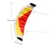 79" x 27.5" Large Dual Line Stunt Parafoil Kite Outdoor Sports Fun Toy with 30M Line Sailing Kitesurf Rainbow Sports Beach toys