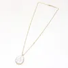 Mode Waterdrop Natuursteen Turuoise Druzy Necklace Gold Metal Long Chain Sweater Ketting Geometrische Sieraden