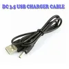 USB 2.0 En Man till 3,5 mm DC POWER Plug Stereo Electronics Device CarRel Quick Connector 5V Kabel 1000PS / Lot