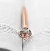 Big carat diamante caneta de cristal caneta esferográfica anel de escritório de casamento anel de metal roller ball pen rosa de ouro prata rosa roxo c806