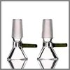 Hookahs Groothandel 1418 Glas Cone Bowl met Handvat Mannelijk Roken Groen Nieuw product te koop