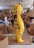 2018 High quality hot Yellow Cat Adult size Mascot costume Cartoon character costumes Kids Children Birthday Party Cat Mascot Free shipping