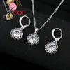 Jexxi charme de bijoux en argent de mode pour femmes avec bûche de collier de fleurs en cristal CZ S925