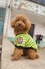 Pet suprimentos roupas para cães bandeira britânica pet colete modelos de Primavera e verão geral casual pet camiseta roupas colete bonito listras