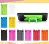 Kleurrijke Touch U Touch C Insert Bus Card Collection Silicone Stand Houder met Oortelefoon Winder Kaarttas Snijder voor mobiele telefoon