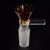 Acessório de fumo da bacia do punho de vidro para a bacia de vidro de Pyrex comum do macho de 14mm / 18mm