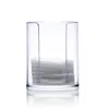 Two-layer Acrylic Portable Round Container Storage Box Case Makeup Organizer Cotton & Pad Box Cosmetics Swab Q-tip Holder