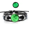 Glow in the Dark Luminous Star Series Bracelet Glass Cabochon Time Gemstone meerlagige armbanden vrouwen kinderen mode sieraden wil en zandig