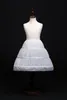 Children 3 Hoops Petticoats Wedding Bride Accessories Half Slip Little Girls Crinoline White Long Flower Girl Formal Dress Underskirt