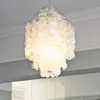 DIY Shell Wisiorek Średnica światła 26cm 38 cm Lampy powłoki Zabawa 3 koła Naturalne Seashell Żyrandol Światła Zabawa Wisiorek Nowoczesne Żyrandole