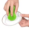 Silikonåtervinningsbar Tvätt Skål Borstar Kök Universal Brush Multipurpose Antibacterial Svamp Rengöring Skål Kök Gadget