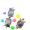 10 stks / partij Rainbow Color Owl Pearl Cage Beads Cage Medaillon Hanger Diffuser Aromatherapie Parfum Essentiële Oliën Diffuser Drijvende POM