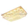 European Rectangular LED Crystal Ceiling Lamps 3 Layer Lights Lighting For Living Room Bedroom Villas Hotel Bar Home Decoration