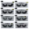 Multi Arten Mink Wimpern 50Pairs Baumwolle Stalk Lashes Natürliche 3D Mink falscher Wimpern voller Streifen schwarze Band Wimpern Verlängerung