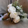 Flores do casamento Bouquets De Noiva Buquê De Rosas para a Noiva Acessórios Do Casamento Artifical Flores De Seda Mista Bouquets para Casamento Dama De Honra