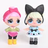 8pcs/lot 9CM Doll Toy American PVC Kawaii Children Toys Anime Action Figures Realistic Reborn Dolls for girls Birthday Christmas Gift T14