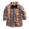 Jongens Kleding Set Herfst Gentleman Pak Kids Lange Mouw Vlinderdas Plaid Shirt + Bandjes Jeans Broek Kinderen Outfits