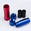 Smoking Accessories Small Aluminum Pollen Press Compressor Dry Herb Presser Metal Pipe Tobacco Spice Red color DHL