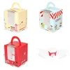 9.5*9.5*11cm Classic Candy Paper Box colorful/pattern Single Packing Cupcake Box with Inner Base 100pcs/lot Free Shipping