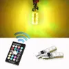 12 В 6SMD T10 RGB 16 цветов контроллер силикагель габаритные огни авто светодиодные лампы свет лампы для автомобиля