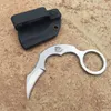 THE ONE EDC Karambit D2 Fixed Blade Claw Knife Hunting Tactical Survival Tactical Pocket Knife Multi-Tools Gift Knives Z-2313