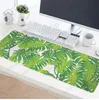 マイヤカ熱帯の緑の葉のフラミンゴピンクのマウスパッド900x400x2mmパッドへのパッドへのパッドへ