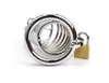 Stainless Steel Male CB Holy Chastity Device Belt Bird Cage Lock Cage Trainer #R09