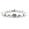 White Turquoise Stone Beads Bracelets Natural Stone Mens Bracelets