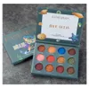 DHL free New HANDAIYAN 12Colors Eyeshadow Palette Cosmetics Matte Glitter Shimmer Eye Shadow Makeup Give it to me and Blue Ocean